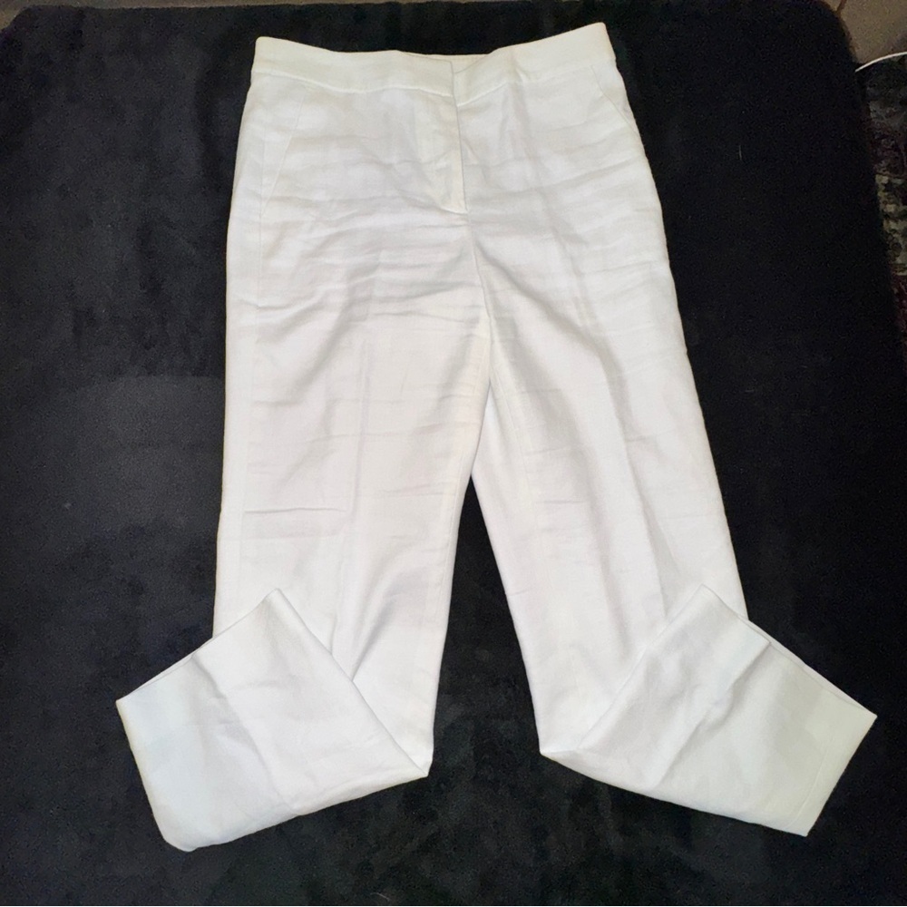 J. Crew Women's White Cropped Pants